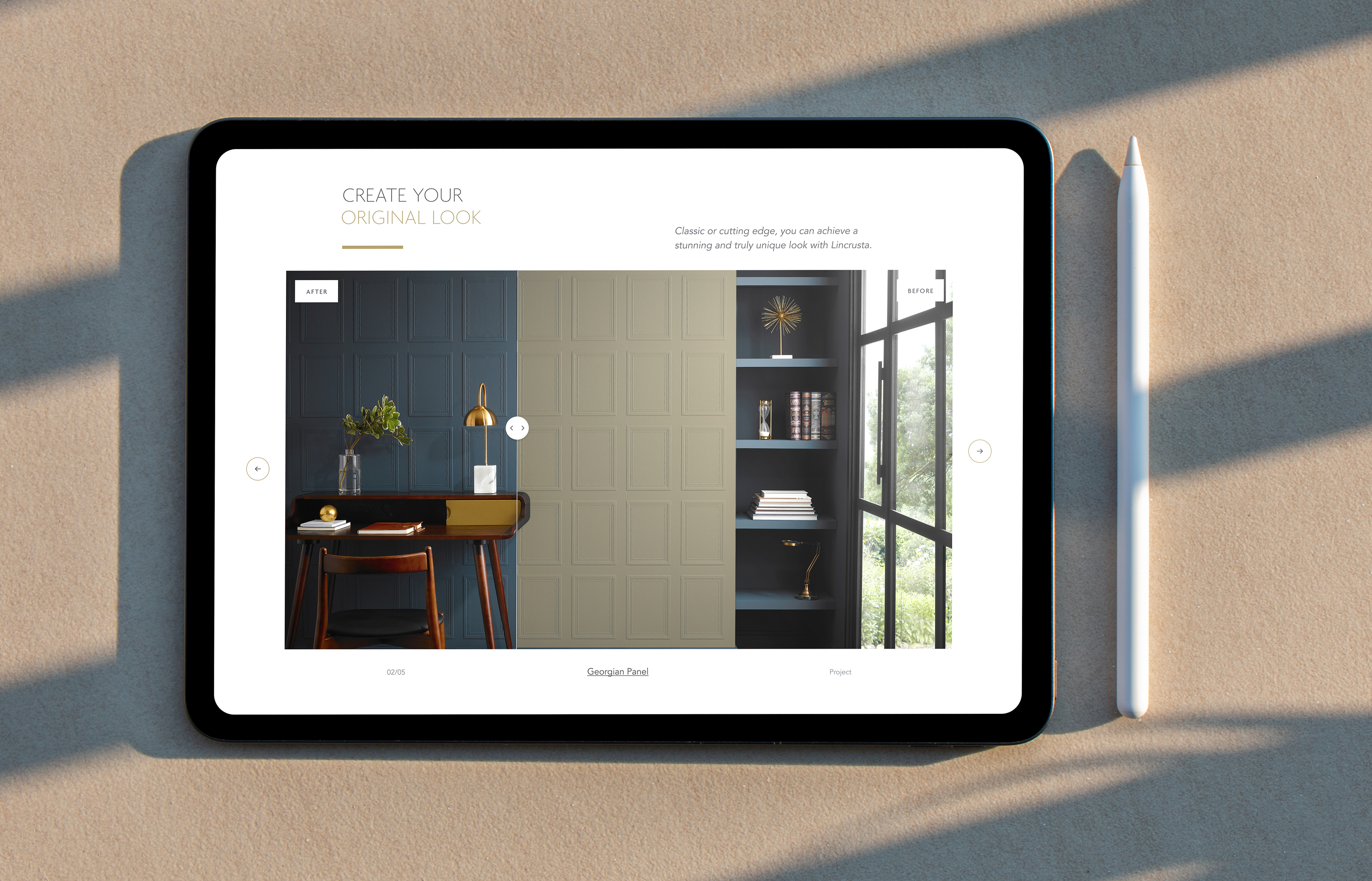 Lincrusta iPad