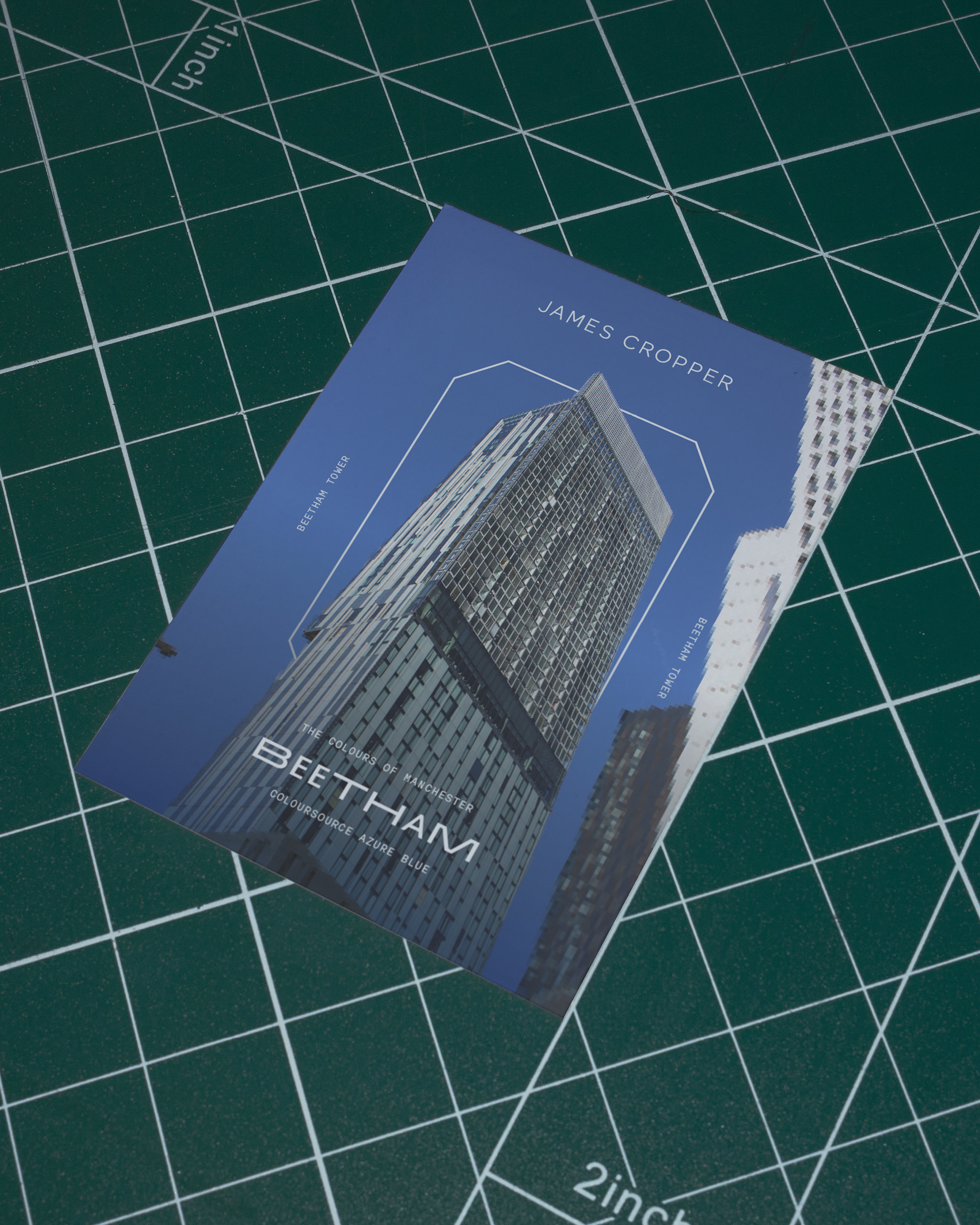 A poster of Beetham Tower wit the campaign branding overlayed
