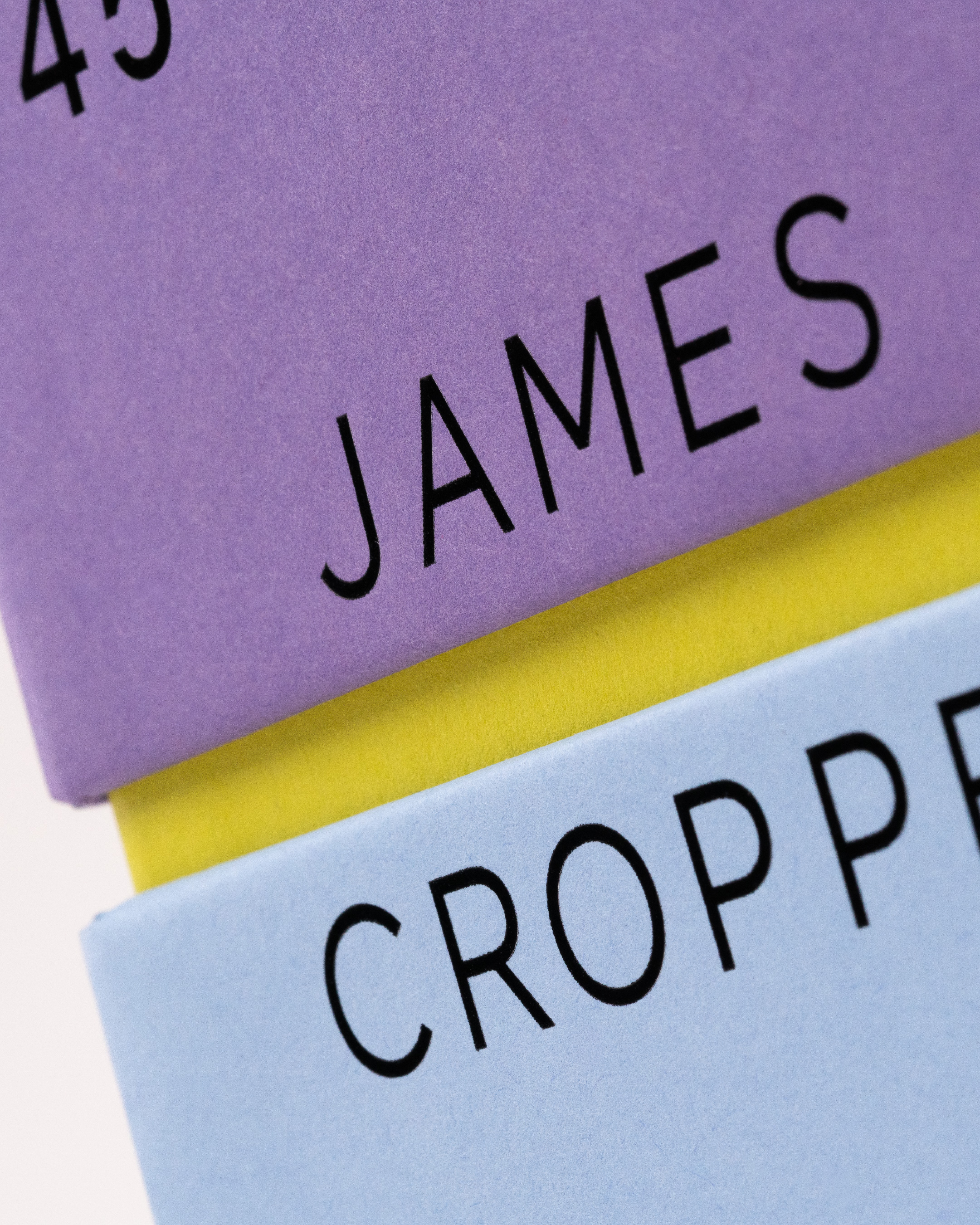 Close up detail of the James Cropper Paper Portal, with electric green inner