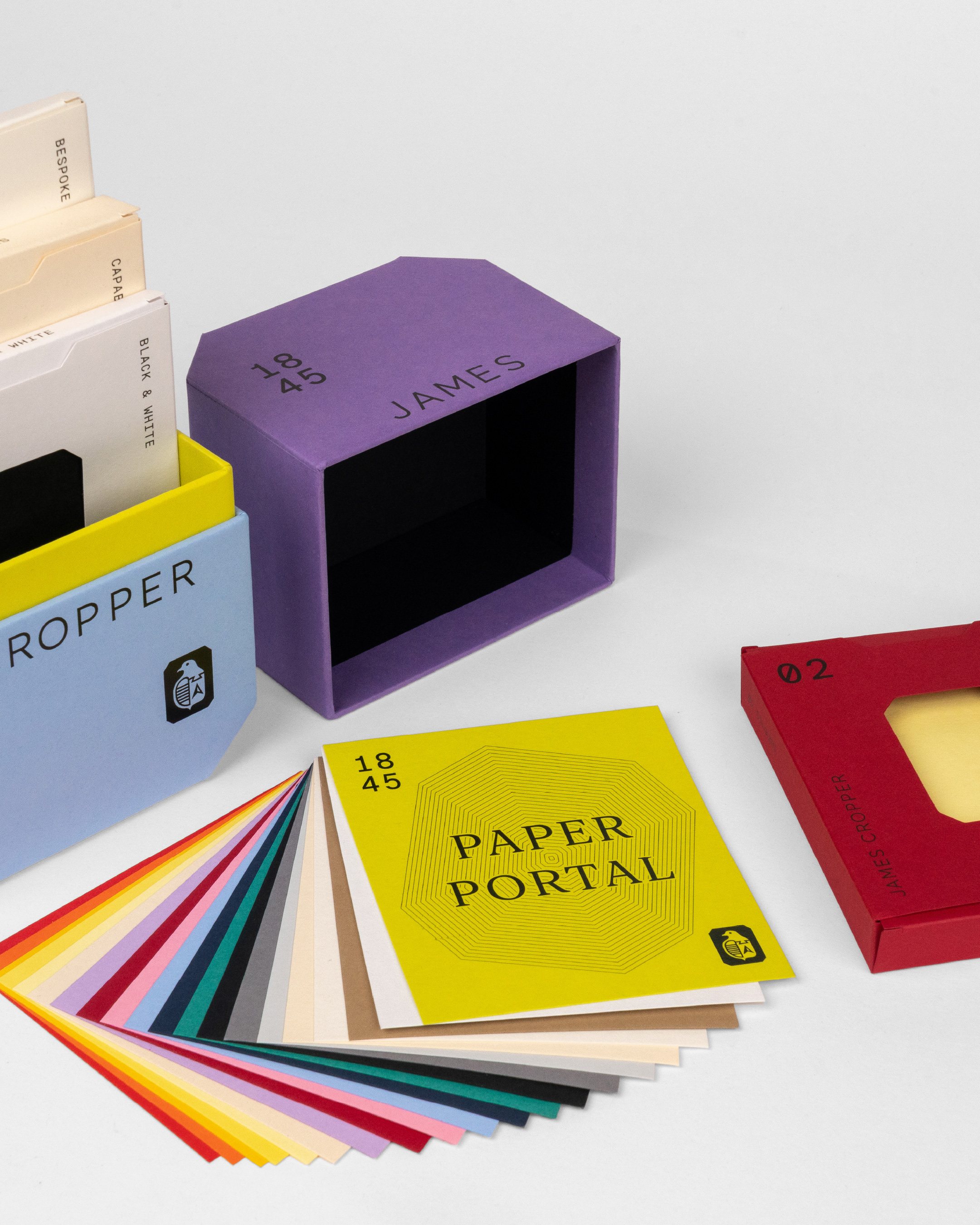 Paper Portal by James Cropper - paper samples and boxes.
