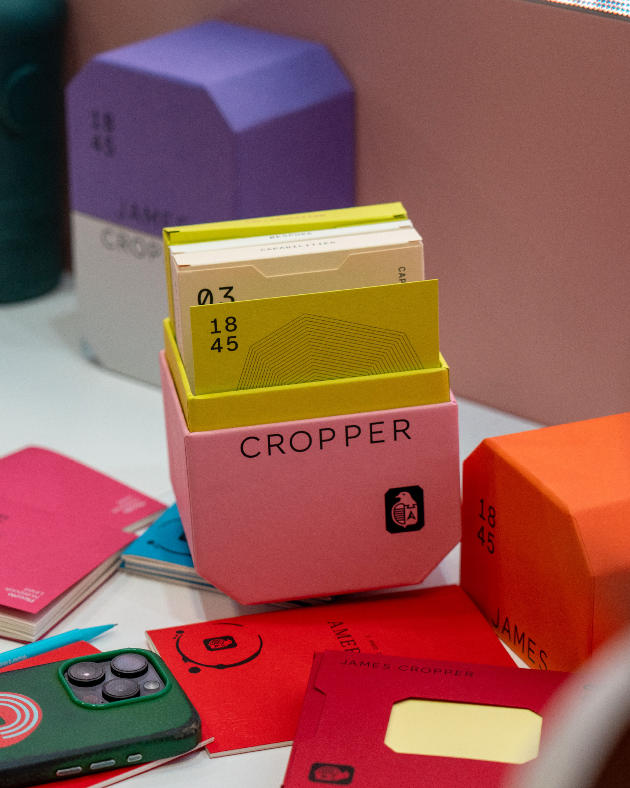 The Paper Portal, launched at London Packaging Week, for James Cropper. Designed by EXP.